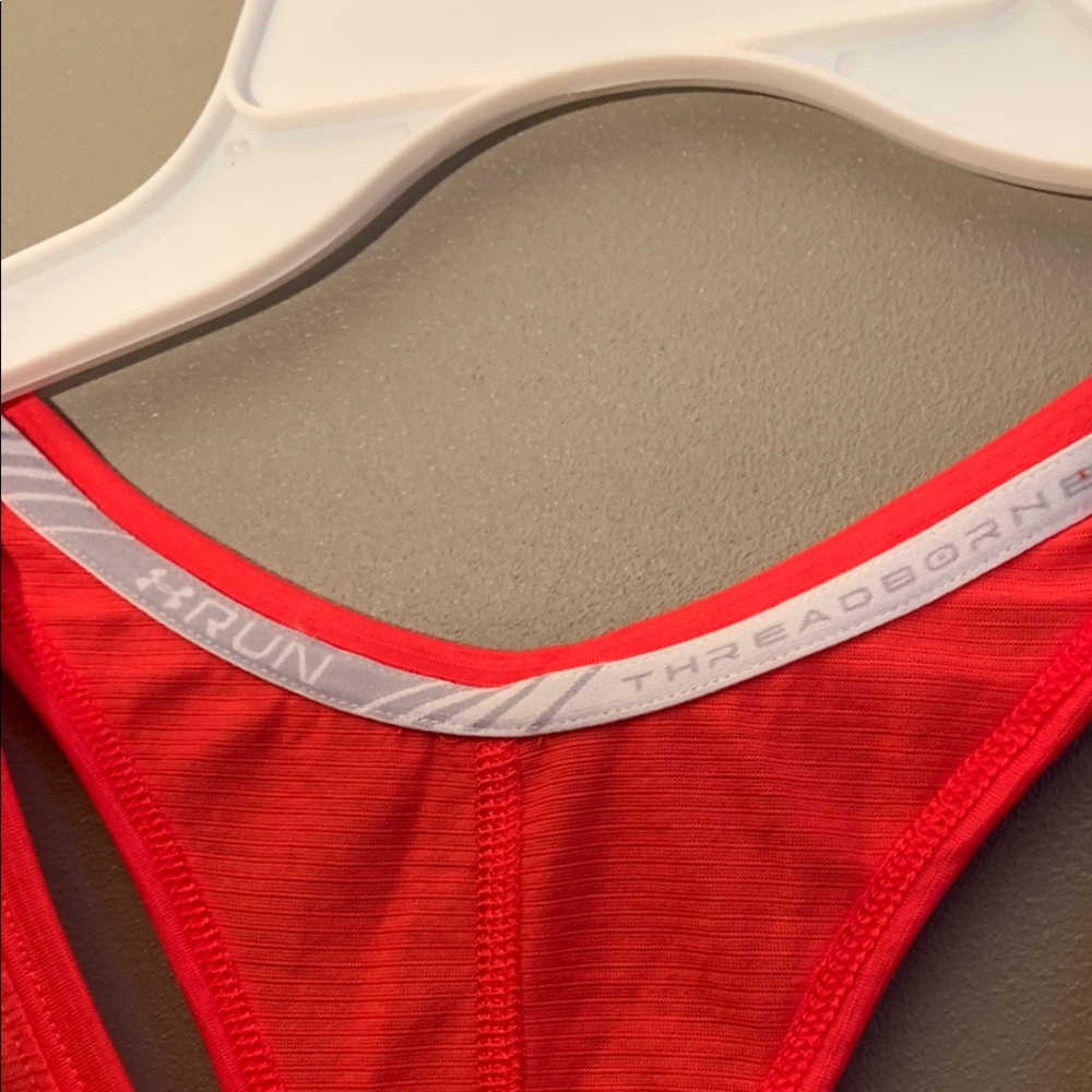 Under Armour Orange Racerback Run Tank Top - Size Small - Picture 2 of 4